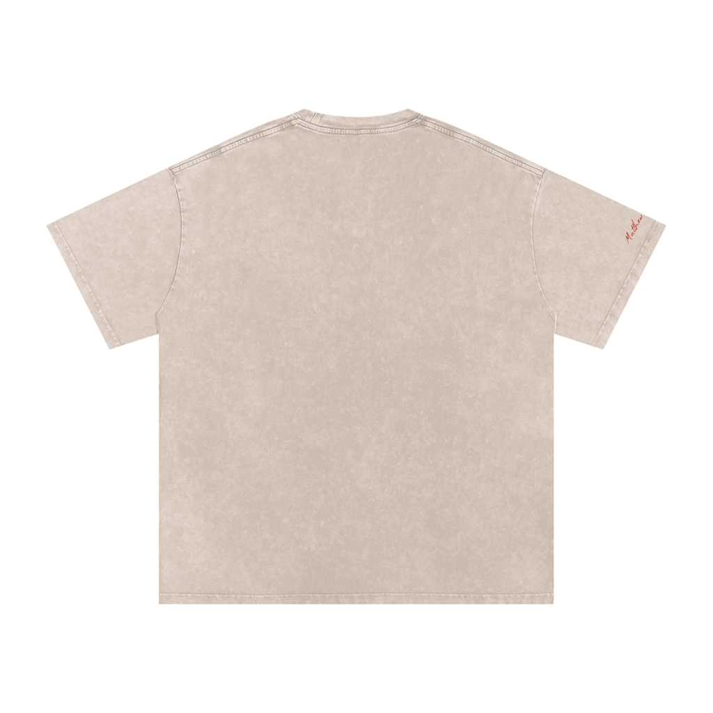 Low-Key Snow Washed Oversized Cotton T-Shirt