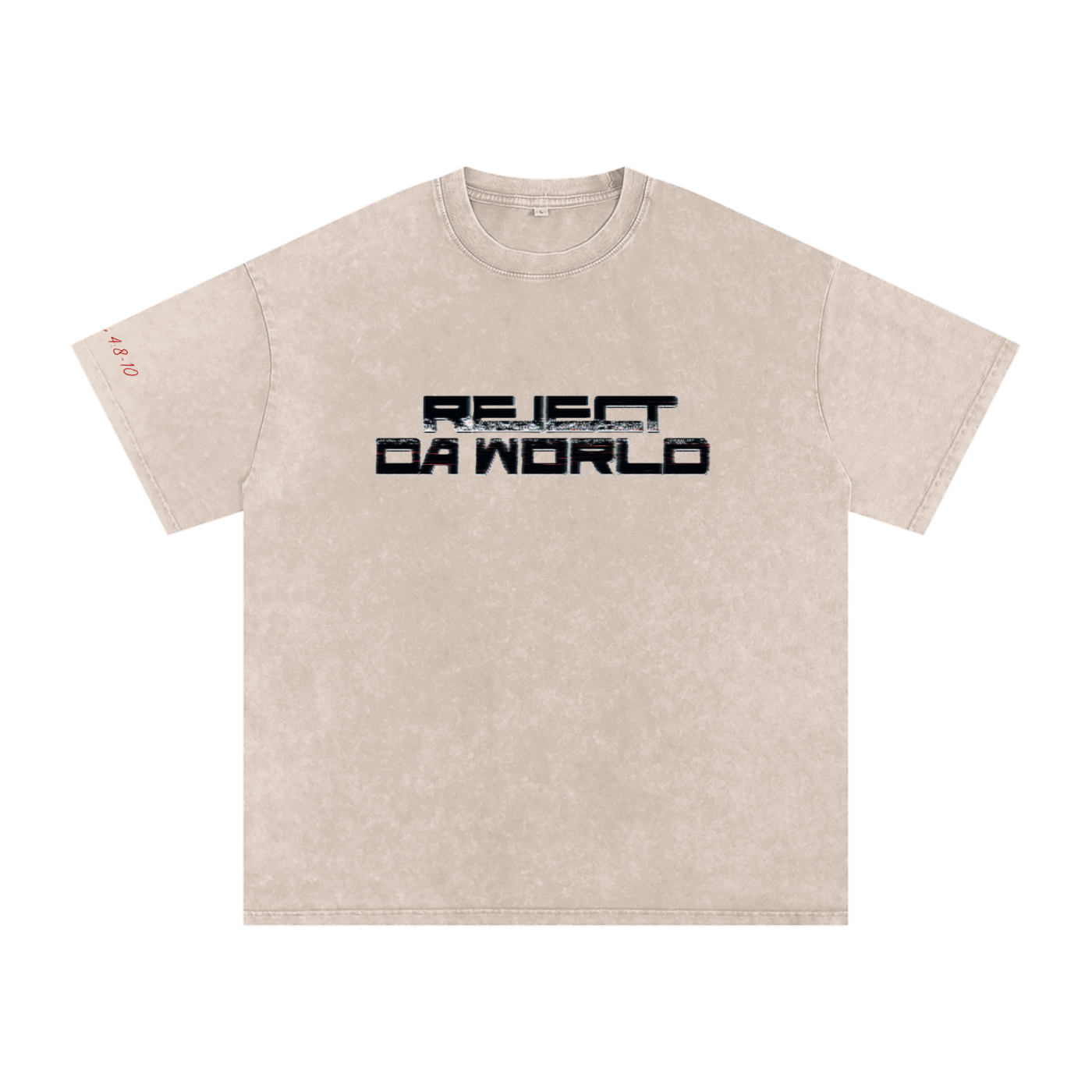 Low-Key Snow Washed Oversized Cotton T-Shirt