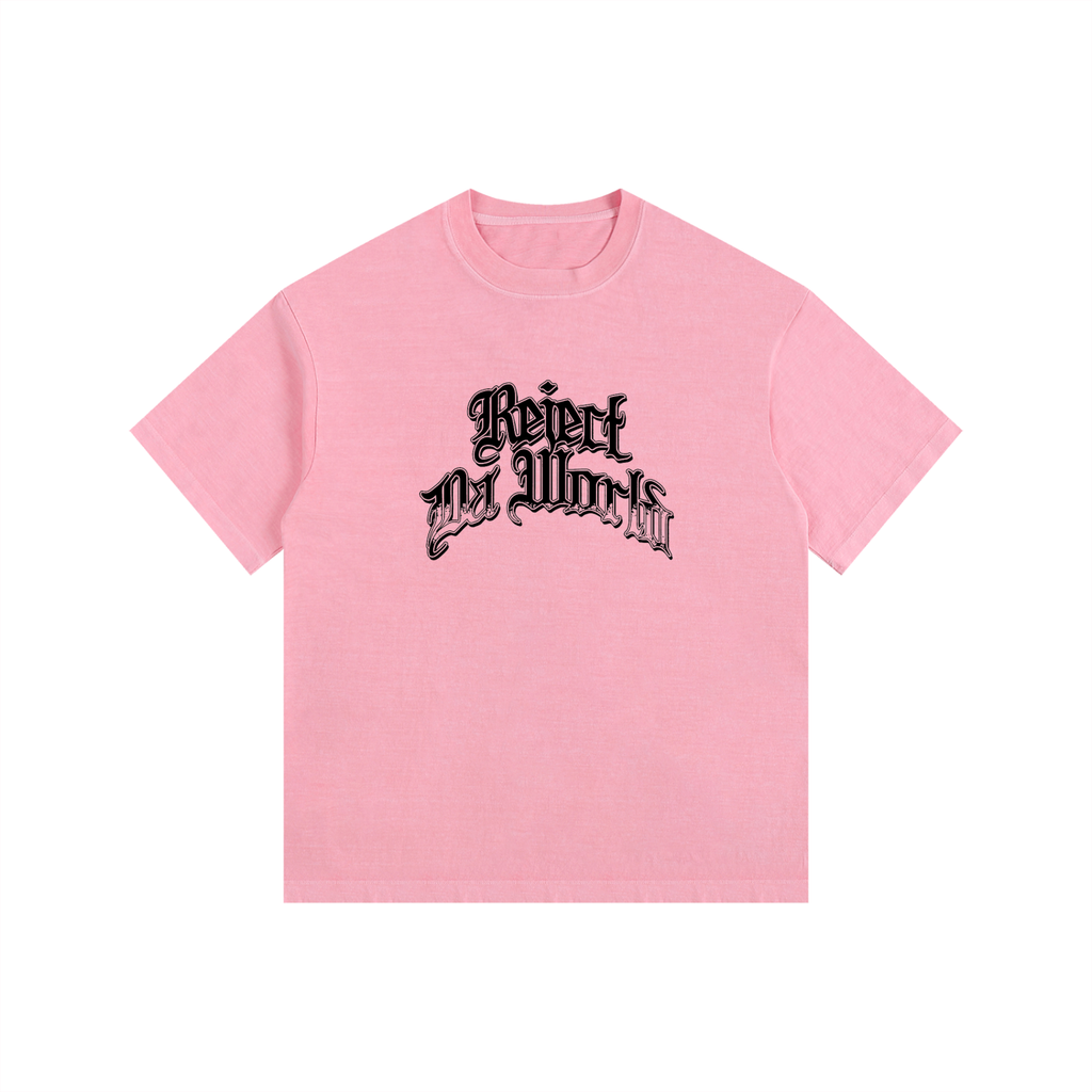 Low-key Tattoo-Vintage Washed Oversized Cotton T-Shirt
