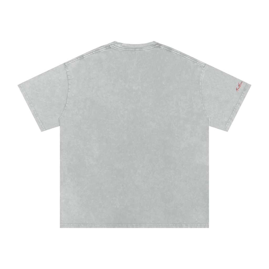 Low-Key Snow Washed Oversized Cotton T-Shirt