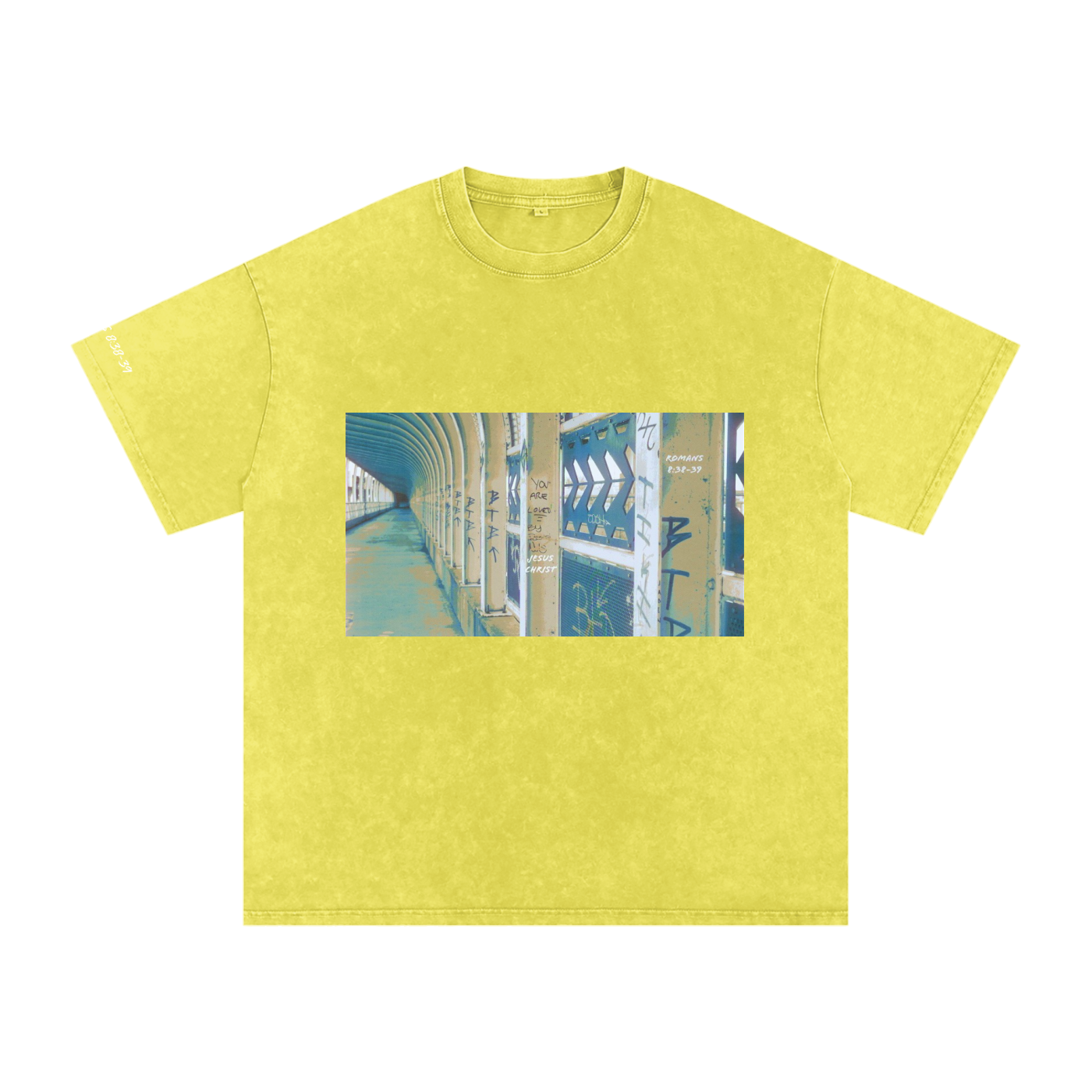 Loved by God-Snow Washed Oversized Cotton T-Shirt