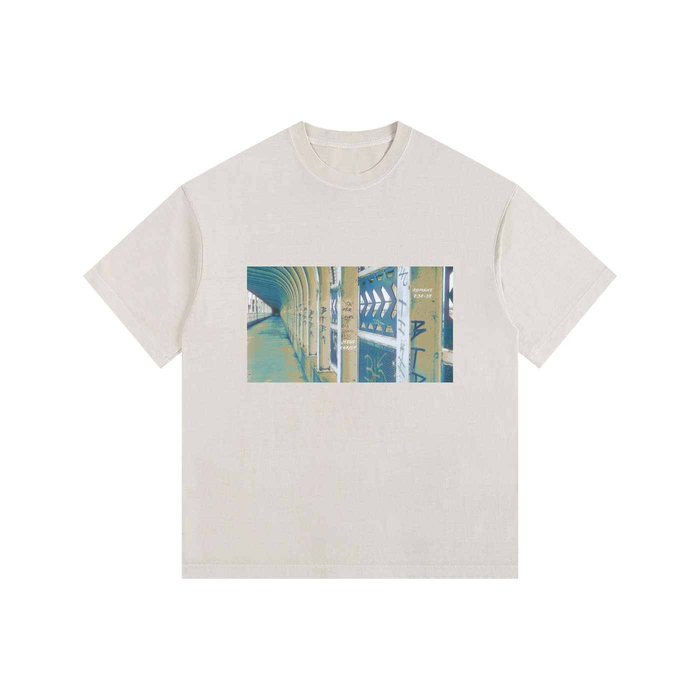 Love of God Big and Tall-Vintage Washed Oversized Cotton T-Shirt